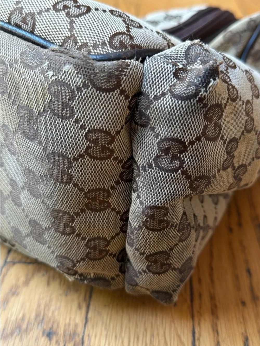 GUCCI GG Canvas Monogram Diaper Baby Bag